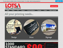 Tablet Screenshot of lotsa.com.au